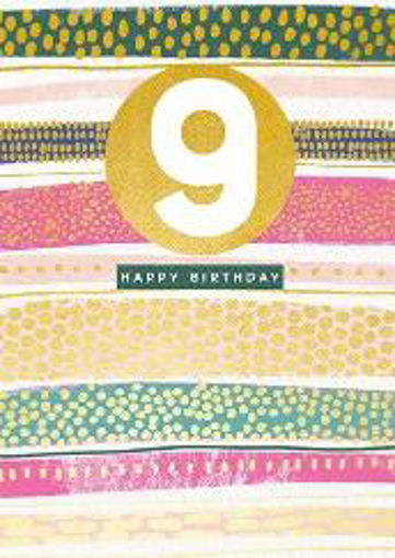 Picture of HAPPY 9TH BIRTHDAY CARD FEMALE